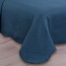 Colcha Cobre Leito Casal Roupa De Cama Kit 3 Pçs Dupla Face - Azul-marinho - 4