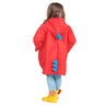 CAPA DE CHUVA INFANTIL DINOSSAURO - Vermelho - XXG - 2
