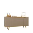 Ver imagem 5 de Buffet para Sala de Jantar 4 Portas Grace Marrom/Fendi/Hannover