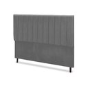 Ver imagem 2 de Cabeceira Estofados Casal Queen Quarto 1,64cm Lilian Suede Cinza Madelina Decor
