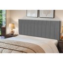 Ver imagem 1 de Cabeceira Estofados Casal Queen Quarto 1,64cm Lilian Suede Cinza Madelina Decor