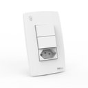 Ver imagem 1 de Interruptor reale 2 tec paralelo+tom 10 a branca