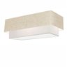 Plafon Retangular Sl-3044 Cúpula Cor Rustico Bege Branco - 1