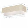 Plafon Retangular Sl-3044 Cúpula Cor Rustico Bege Branco - 2
