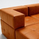 Ver imagem 5 de Sofá Modular Euro 4 Lugares Reclinável Caramelo Couro Sintético Bom Pastor