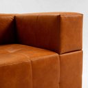 Ver imagem 6 de Sofá Modular Euro 4 Lugares Reclinável Caramelo Couro Sintético Bom Pastor