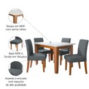 Ver imagem 5 de Conjunto Sala de Jantar Mesa Miami 1,20m 4 Cadeiras Trieste Dobuê