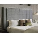 Ver imagem 2 de Cabeceira Opala Cama Box Solteiro 90Cm Linho Cinza