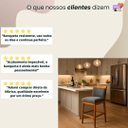 Ver imagem 6 de Banqueta Alta Cozinha Gourmet Balcão Estofada Encosto Suede:suede Cinza