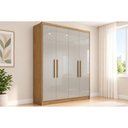 Ver imagem 1 de Guarda Roupa 4 Portas e 3 Gavetas Moderni/Sevilha Cumaru/Fendi 25 - Novo Horizonte