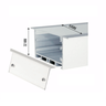 Perfil Embutir Alumínio Branco 64x32mm para Fita de Led 1 Metro - 2