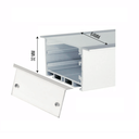 Ver imagem 2 de Perfil Embutir Alumínio Branco 64x32mm para Fita de Led 1 Metro