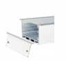 Perfil Embutir Alumínio Branco 64x32mm para Fita de Led 1 Metro - 1