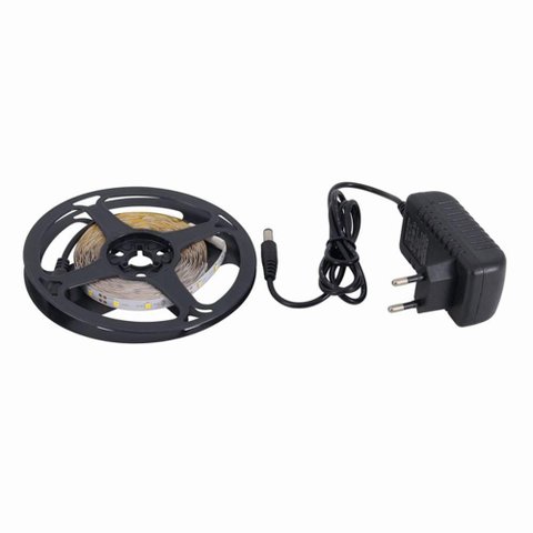 Fita LED 14,4W 12V com Fonte Branco Frio 6000k 72W 5m Gaya
