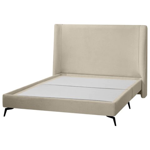 Kit Cabeceira e Base Cama Box Orgânica Montreal 164x215cm Queen Size Bouclê - Sofa Store:bouclê Solu