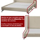 Ver imagem 2 de Kit Cabeceira e Base Cama Box Orgânica Montreal 164x215cm Queen Size Bouclê - Sofa Store:bouclê Solu
