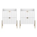 Ver imagem 1 de Kit 2 Mesas de Cabeceira Vênus Mdf 45cm