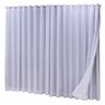 Cortina Blackout com linho 3,00x2,30 Para Trilho Duplo:Branco-Gelo - 3