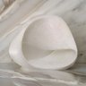 Escultura Abstrata Decorativa Resina Cor Off White 21,5cm - 2