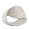 Escultura Abstrata Decorativa Resina Cor Off White 21,5cm - 1
