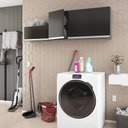 Ver imagem 5 de Kit com 02 Armários Aéreo 120cm e 60cm 100% Mdf Preto