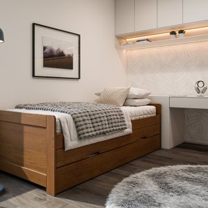 Bicama Solteiro em Madeira Maciça Luma