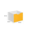 Ver imagem 2 de Kit 3 Gavetas para Nicho Organizador Laranja Amarelo Vermelho Qmovi