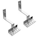 Ver imagem 3 de Estrutura Suporte Fixador Linha C Placa Painel Solar Inox para Telha Cerâmica e Cimento | Perfil Mas