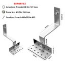 Ver imagem 4 de Estrutura Suporte Fixador Linha C Placa Painel Solar Inox para Telha Cerâmica e Cimento | Perfil Mas