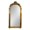 Ver imagem 1 de Espelho Clássico de Chão com Moldura Entalhe Dourado 193x95x6cm