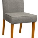 Ver imagem 2 de Conjunto Com 2 Cadeiras Estofadas Lectus Cor Ype Linho Cinza Claro New Ceval 13040-322 - YPE/LN02