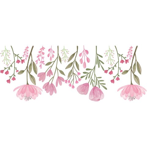 Adesivo de Parede Jardim de Flores - 45cm