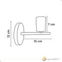 Ver imagem 4 de Luminária de Parede Arandela Cuco Preto Aluminio 1xe27