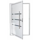 Ver imagem 1 de Porta Pivotante com Friso Lambril Branco Direita 210x120