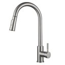 Ver imagem 1 de Torneira Cozinha Monocomando Gourmet Aço Escovado:Aço Escovado