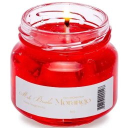Vela Aromática Geleia de Frutas Perfumada Mels Brushes 85g Morango - 1
