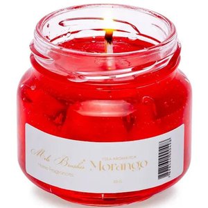 Vela Aromática Geleia de Frutas Perfumada Mels Brushes 85g Morango