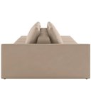 Ver imagem 2 de Sofá Ilha Modular para Sala 252cm com Puff Dublin K01 Veludo Bege - Lyam Decor