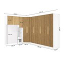 Ver imagem 4 de Quarto Modulado Kappesberg Adapt Branco/Nogueira 6 Peças 246cm x 341cm