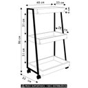Ver imagem 3 de Carrinho Organizador Fruteira Industrial Multiuso Lino Preto Z54 - Mpozenato