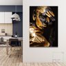 QUADRO DECORATIVO MULHER NEGRA GOLD DOURADO FOTO ARTISTICA - 2