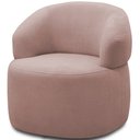 Ver mais imagens de Kit 2 Poltronas Giratórias Sala de Estar Living Orgânico Carmen F04 Veludo Rosê - Lyam Decor