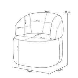 Kit 2 Poltronas Giratórias Sala de Estar Living Orgânico Carmen F04 Veludo Rosê - Lyam Decor - 5 Kit 2 Poltronas Giratórias Sala de Estar Living Orgânico Carmen F04 Veludo Rosê - Lyam Decor - 5