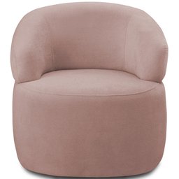 Kit 2 Poltronas Giratórias Sala de Estar Living Orgânico Carmen F04 Veludo Rosê - Lyam Decor - 3 Kit 2 Poltronas Giratórias Sala de Estar Living Orgânico Carmen F04 Veludo Rosê - Lyam Decor - 3