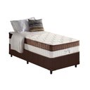Ver imagem 1 de Conjunto Box Solteiro: Colchão Molas Ensacadas King Best Marrom + Base Crc Courano Brown(88x188)