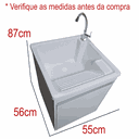 Ver imagem 2 de Balcão com Tanque de Fibra Grande 40l Torneira de Bancada/mesa Montado