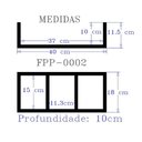 Ver imagem 2 de Nicho Organizador e Prateleira Mdf para Decoração de Ambientes - Preto Tx