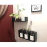 Nicho Organizador e Prateleira Mdf para Decoração de Ambientes - Preto Tx - 3