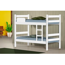 Ver imagem 4 de Kit Beliche de Solteiro Branca com Escada Madeira Reforçada 100% Mdf + 1 Colchão de Espuma D28 Solte