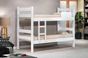 Ver imagem 3 de Kit Beliche de Solteiro Branca com Escada Madeira Reforçada 100% Mdf + 1 Colchão de Espuma D28 Solte